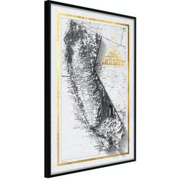 Arkiio Affisch Isometric Map: California [Poster] 40x60 Poster